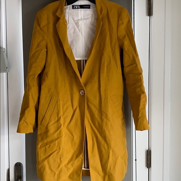 zara mustard jacket